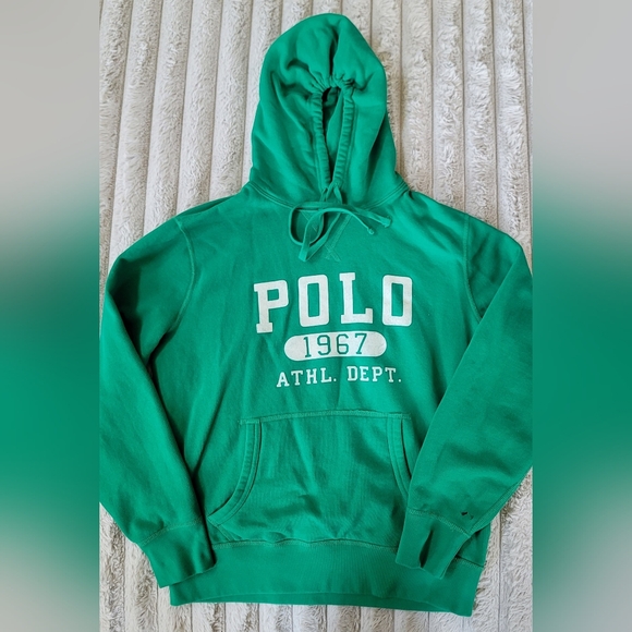 Polo Ralph Lauren Other - Polo Ralph Lauren Men's Green Polo 1967 Athl. Dept. Fleece Lined Hoodie